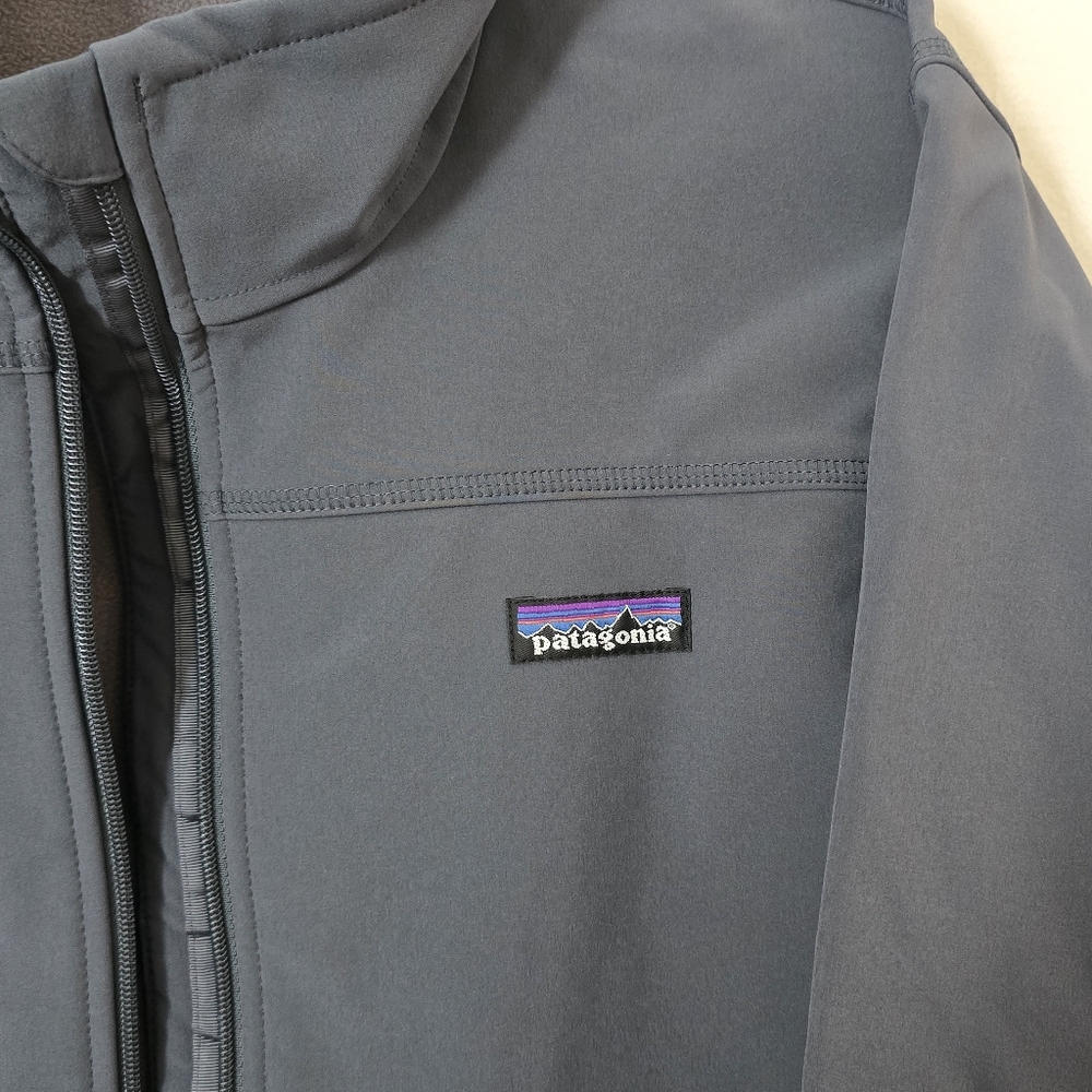 Patagonia Gray Leeway Windproof Softshell Fleece … - image 3